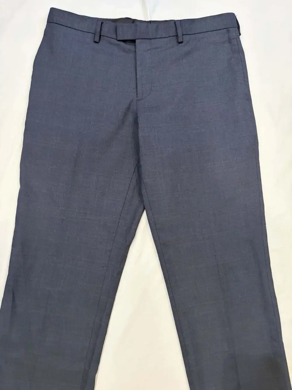 Banana Republic Pants Men's 33x32 Navy Slim Fit Plaid Pattern
